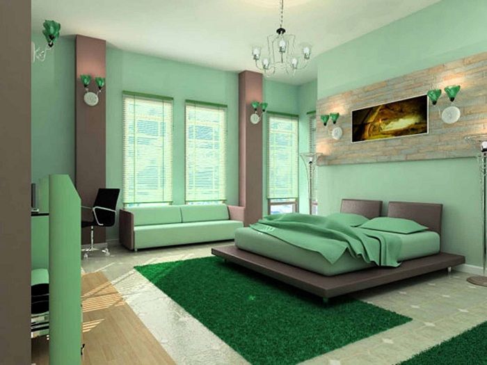 Цветовой тон в спальне может быть идеальным, что обеспечит успокаивающую обстановку.