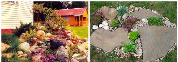Направи си каменна градина в страната: снимка
