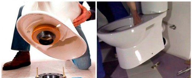 Инсталиране на тоалетна чиния на плочка