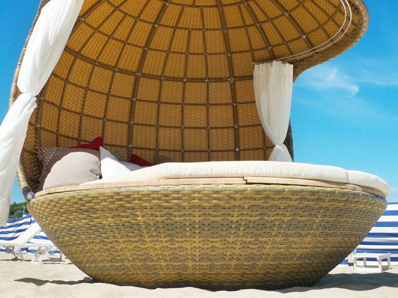 Пляжный домик с комплектом подушек