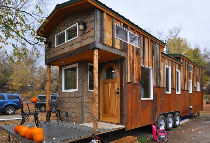 Casa móvel com uma área de 38 m². metros.