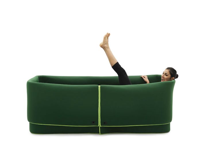 أريكة وظيفية Sosia باللون الأخضر من إيمانويل ماجيني