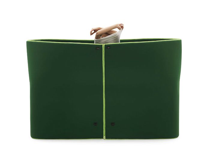 أريكة وظيفية Sosia باللون الأخضر من إيمانويل ماجيني