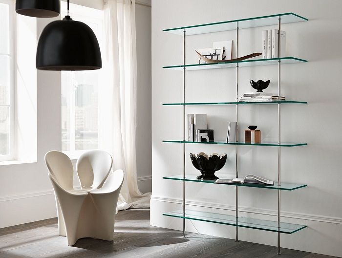 Modern glass furniture solution.