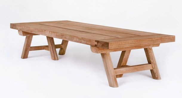 طاولة خشب الساج St Barts Caloptere