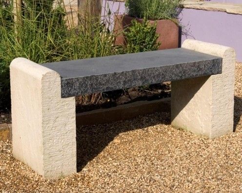 Classic stone bench