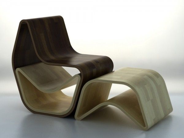 Chic chairs made of wood