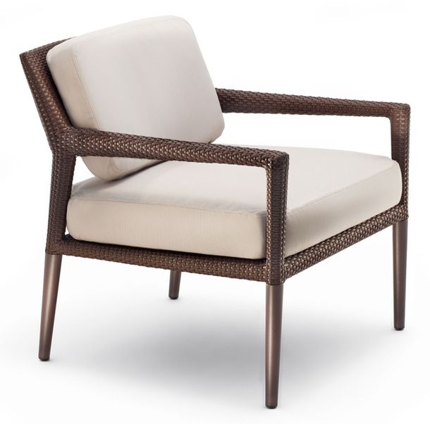 Tribeca armchair in wood and fiber