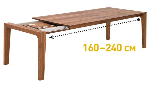 Трансформирана дървена маса за хранене