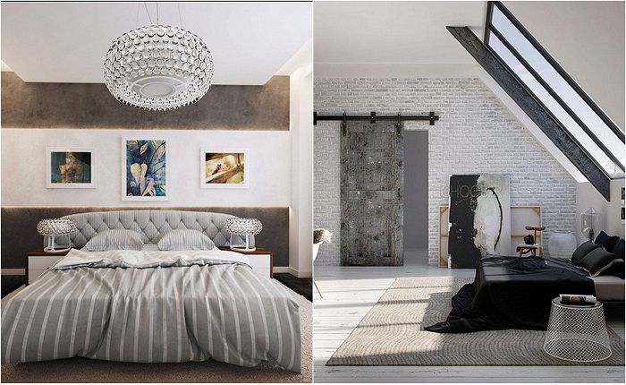 Idee per decorare camere da letto moderne.