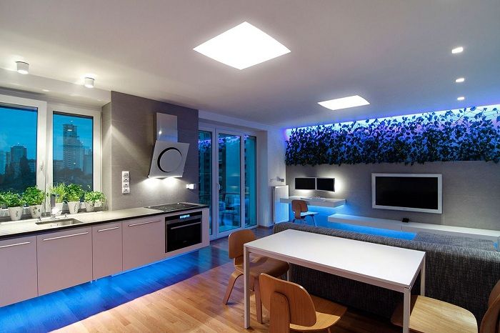 Jedna z najlepších možností dizajnu pre svetlý a mimoriadny interiér.