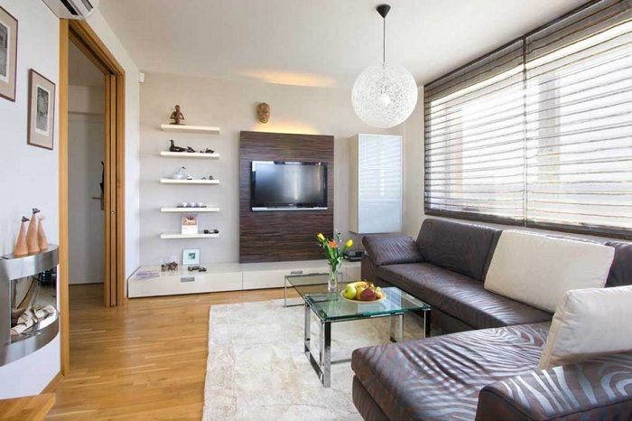 Dobrá možnost vybavit interiér obývacího pokoje malou částí.