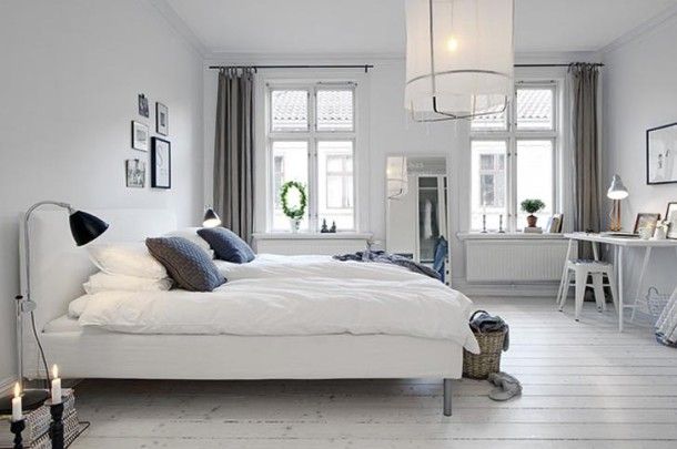 Bílý pokoj-design-of-Scandinavian-Apartment-by-Alvhem