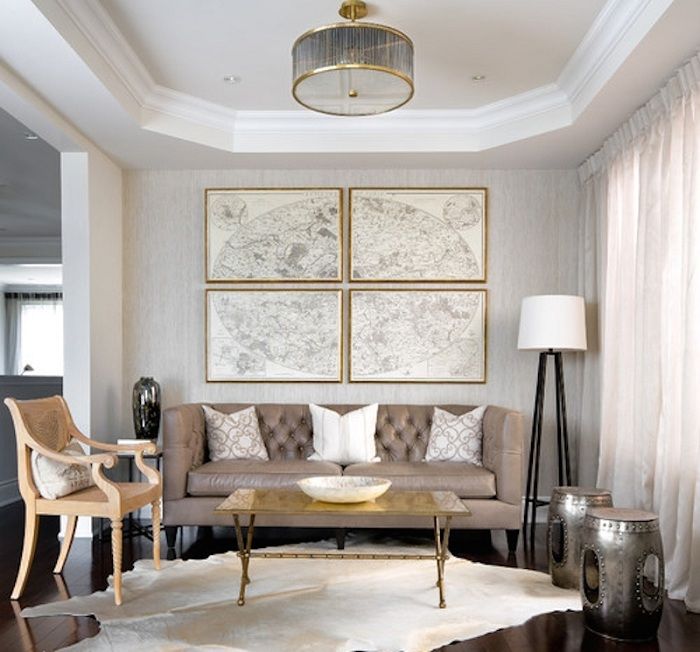 Симпатични варианти за декорация на стая със златни елементи.