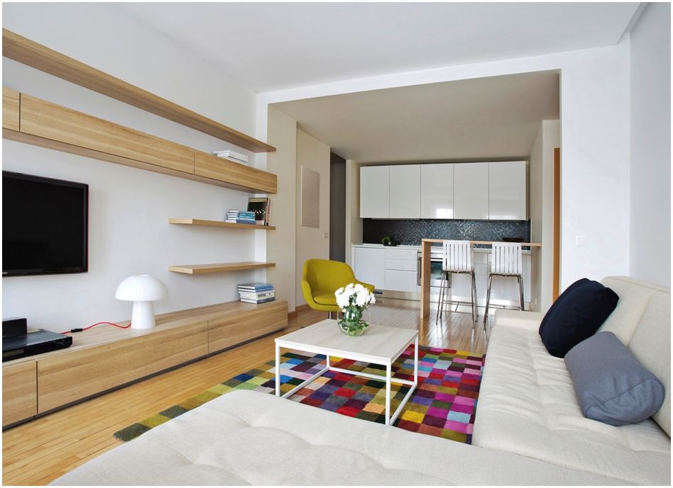 غرفة المعيشة 13 متر مربع. م: الأنماط الأساسية وقواعد التصميم لغرفة معيشة صغيرة