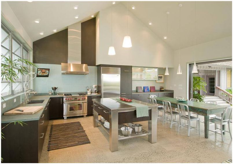 Кухня-хол 40 кв. m - най-добрият вариант за оформление за цялото семейство