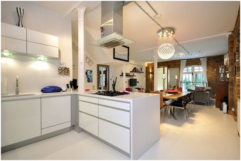Kök-vardagsrum 40 kvm. m - det bästa layoutalternativet för hela familjen
