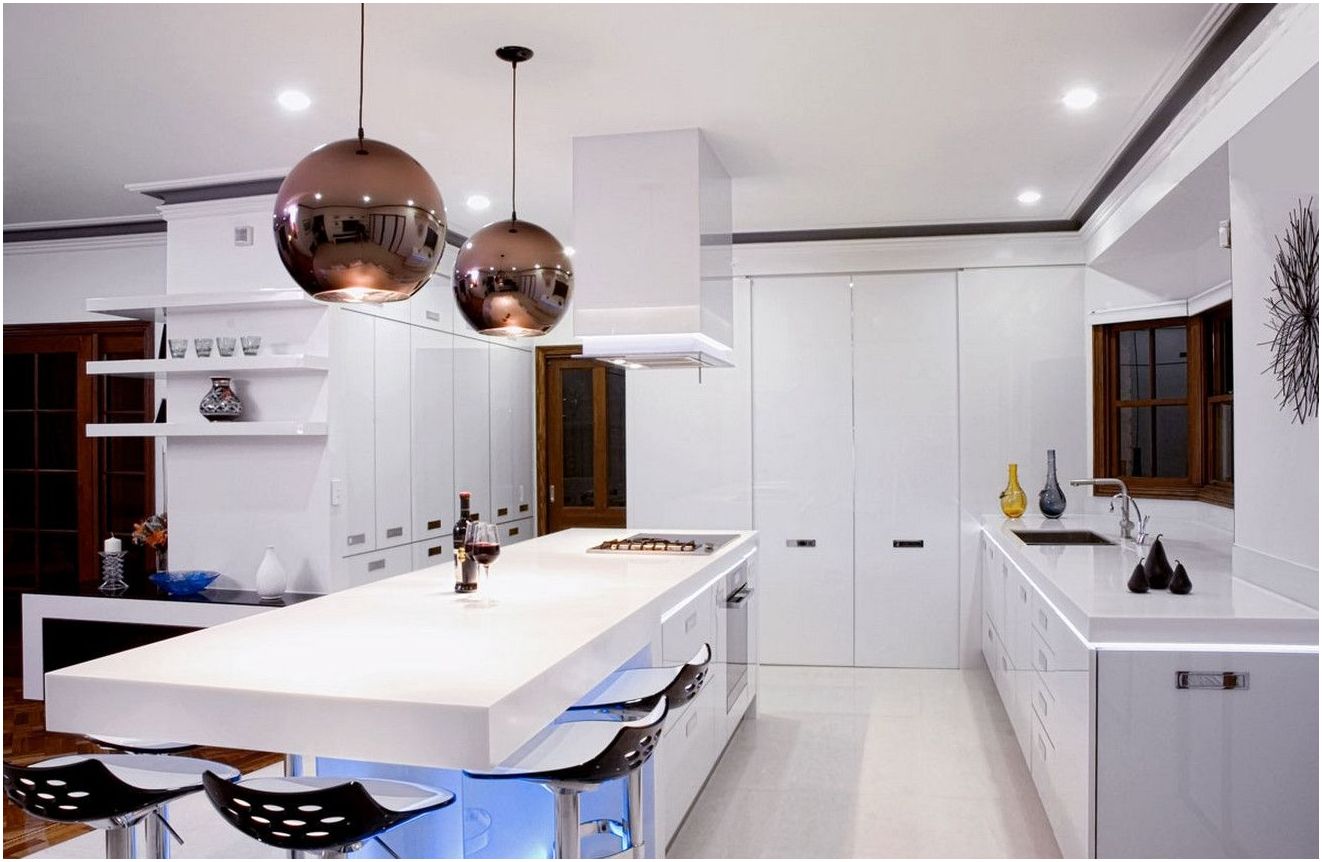 غرفة معيشة ومطبخ مع بار: صور للتصميمات الداخلية بتصميم مواضيعي مختلف