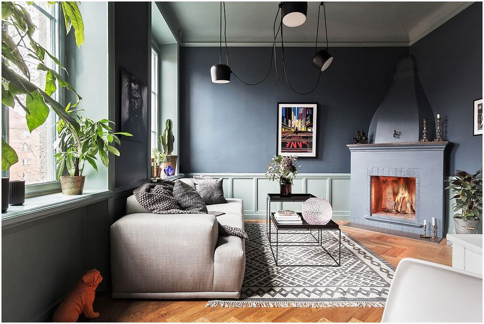 Kamin u dnevnoj sobi: stilska dizajnerska rješenja 2019