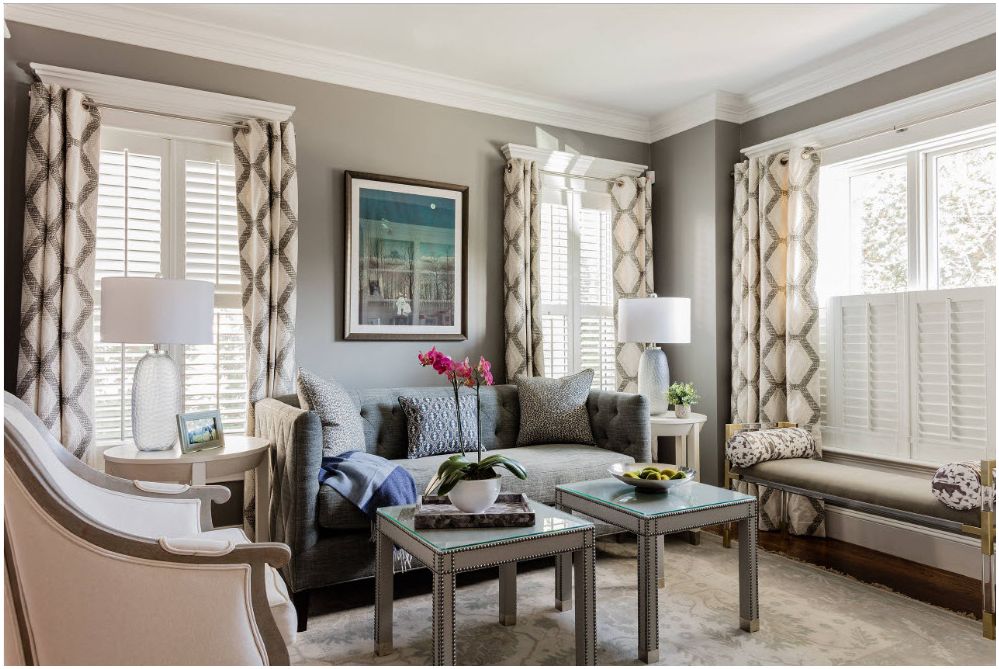 Curtains in the living room of 2019: current models and colors