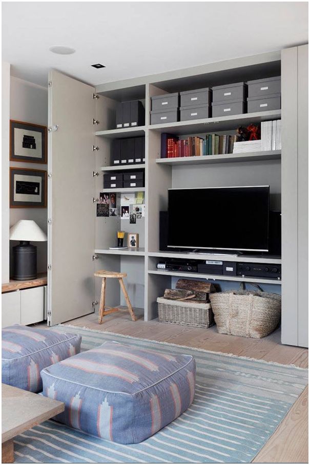 Living room storage systems - 100 variations on a theme