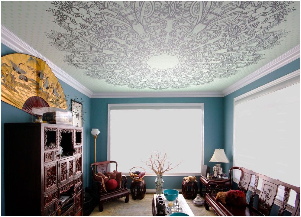Stretch stropy: fotografie do haly - elegantné príležitosti na zdobenie modernej obývacej izby
