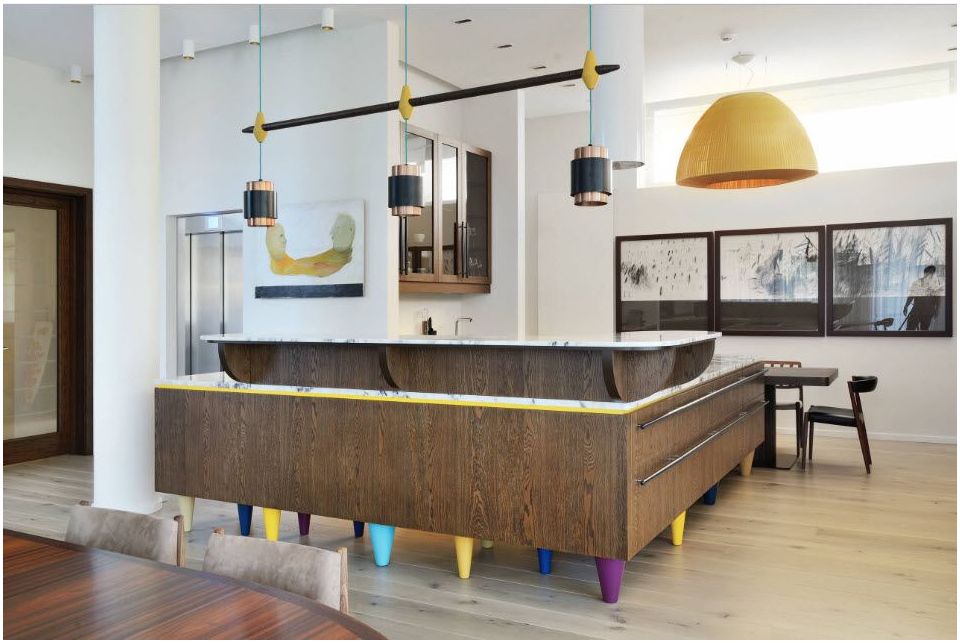 Cucina-soggiorno: idee di design attuali nel 2019