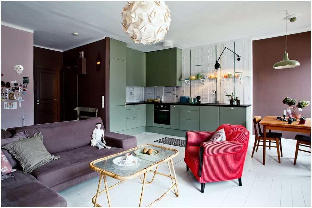 Obývacia izba v kuchyni: súčasné nápady na dizajn v roku 2019