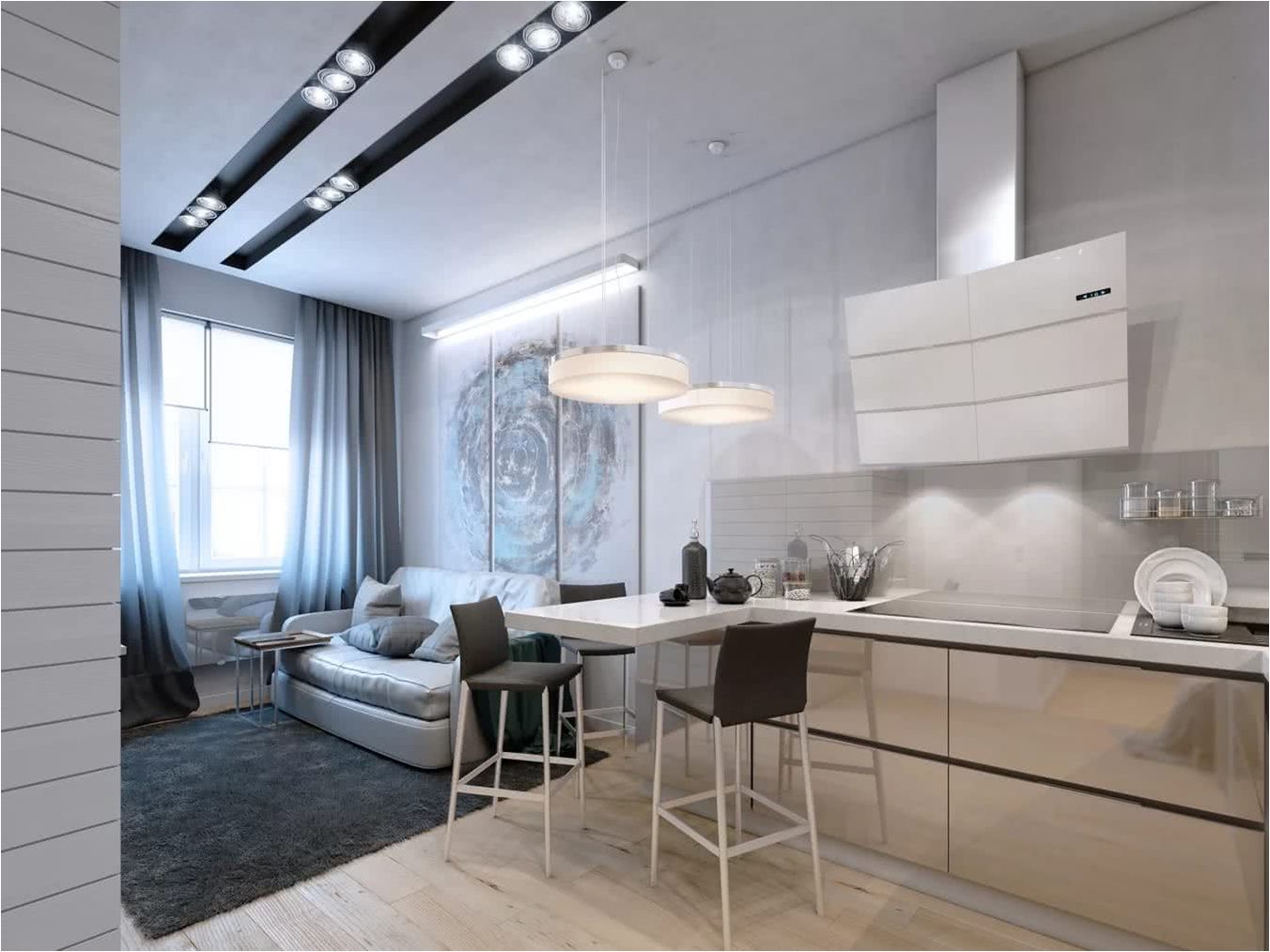 minimalistická obývacia izba