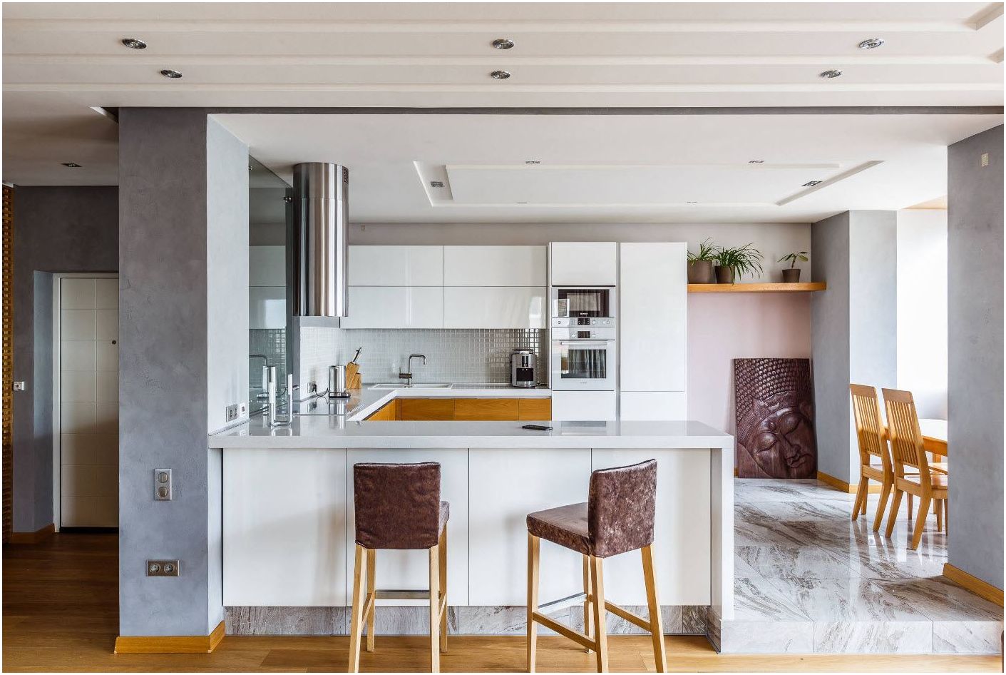 Кухня-студия 20 кв. м: зонирование комнаты в лучших дизайнерских проектах
