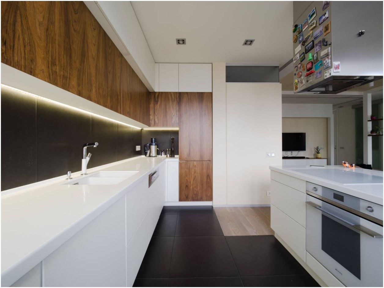 Cuisine-studio 20 m2 m: zonage des pièces dans les meilleurs projets de design