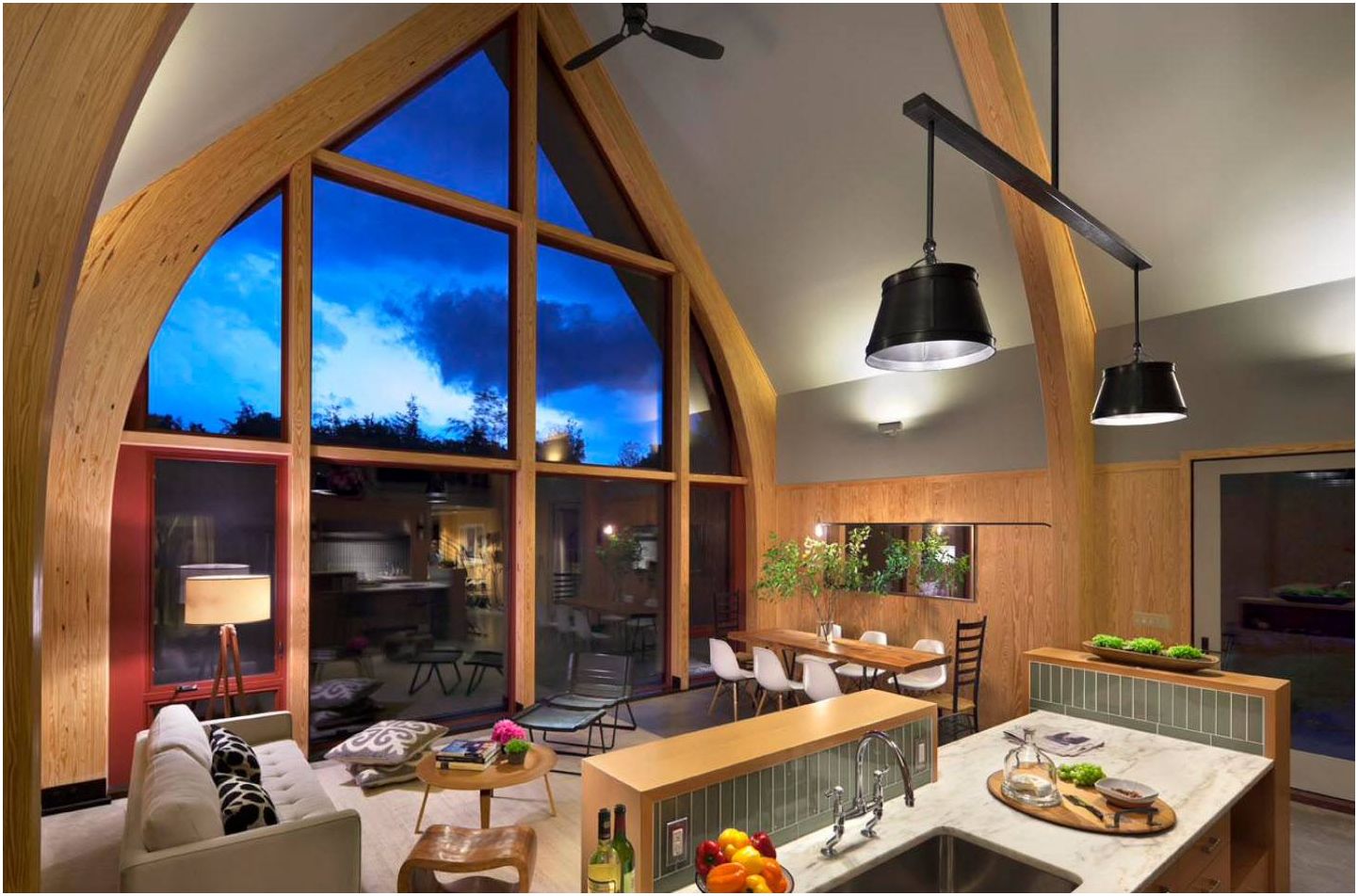 Kök-vardagsrum 30 kvm. m: finesser för utformningen av ett stort rum