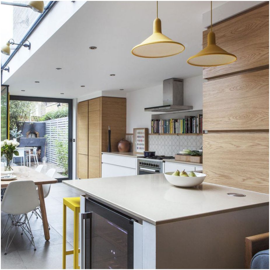 100 уютни идеи за голямо пространство: Кухня-хол 25 кв. m